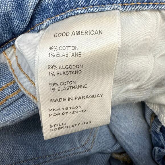 Good American Jeans Women's 8/29 Light Blue Skinny Stretch High Rise Preppy - Picture 7 of 12